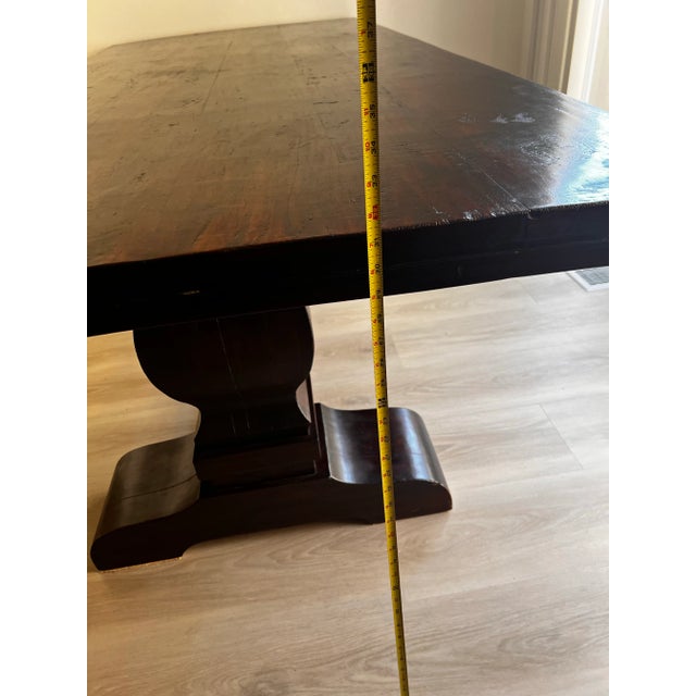 Wood Heavy Solid Wood Dining Table For Sale - Image 7 of 12