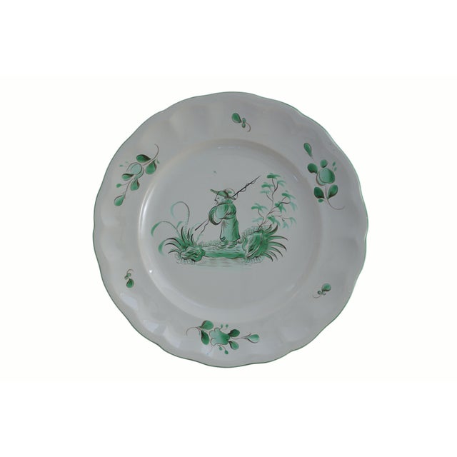 Ceramic 1980s French Chinoiserie St Clément Faience Dinner Plates East Wind Pattern - Set of 8 For Sale - Image 7 of 18