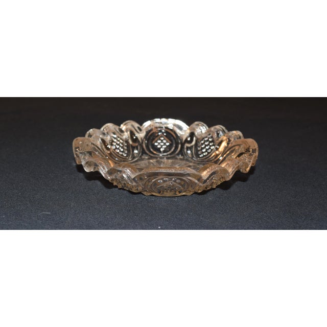 Eapg Fluted Rim Pressed Glass Bowl For Sale - Image 4 of 7