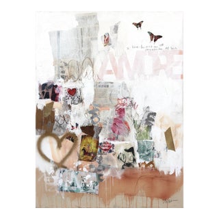 Subway Sonnet #120 - Acrylic Mixed Media Painting on Canvas Original Artwork by Susan Washington For Sale