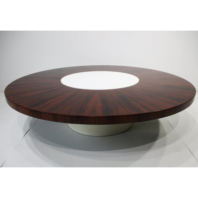 Rare Milo Baughman Rosewood Lazy Susan Coffee Table for Thayer Coggin For Sale - Image 12 of 13