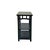 Wood Oriental Black Lacquer Rectangular Wood Plant Stand Pedestal Table For Sale - Image 7 of 10