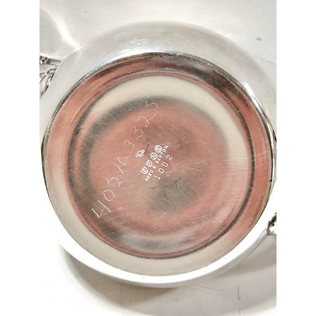 Vintage Silverplate Gravy Boat With Scroll Handle, Reed & Barton For Sale In Louisville - Image 6 of 8