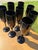Black 1960s Libby Crystal Black Amethyst Champagne Glasses - Set of 8 For Sale - Image 8 of 12