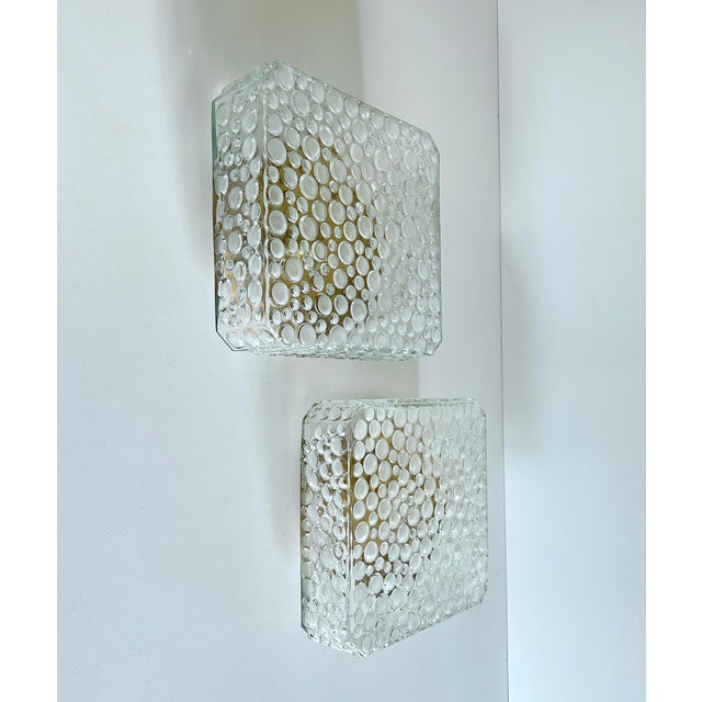 Vintage Bubble Glass Sconces from Erco, 1970s, Set of 2 For Sale - Image 6 of 18