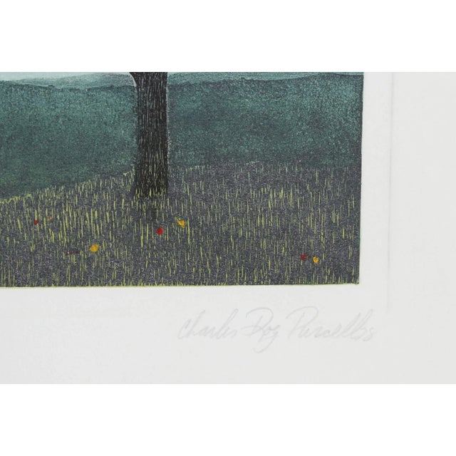 Elm, Charles Roy Purcell Etching, Signed, Numbered, Dated, and Titled in Pencil For Sale - Image 4 of 5