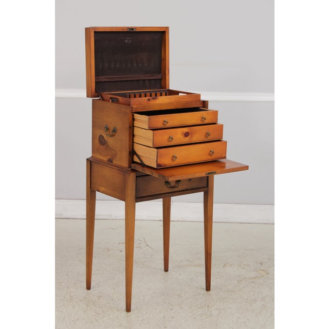 1960s Henkel Harris Pine Silver Chest on Stand - Rare For Sale - Image 5 of 18