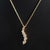 Contemporary 3/4 CT. Diamond Journey Necklace 14k Yellow Gold 16" For Sale - Image 3 of 5