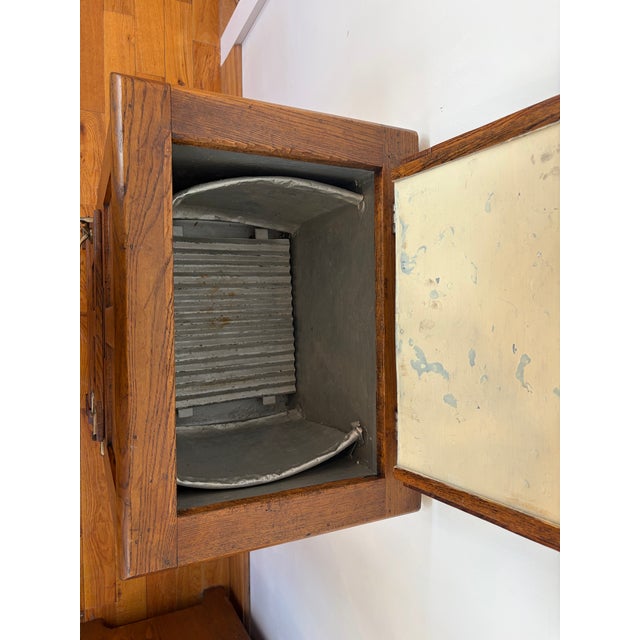 Antique Oak Ice Chest by “The Vermonter” For Sale - Image 9 of 11