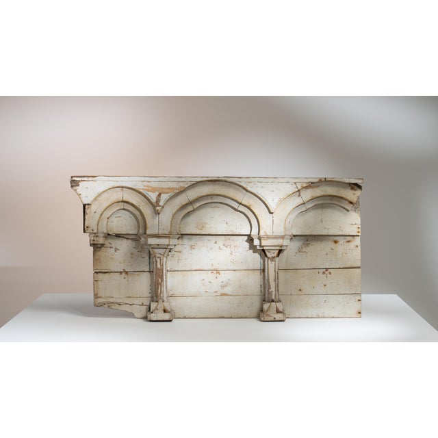 Early 19th Century France Neoclassical Antique White Wood Decorative Object For Sale In Greensboro - Image 6 of 15