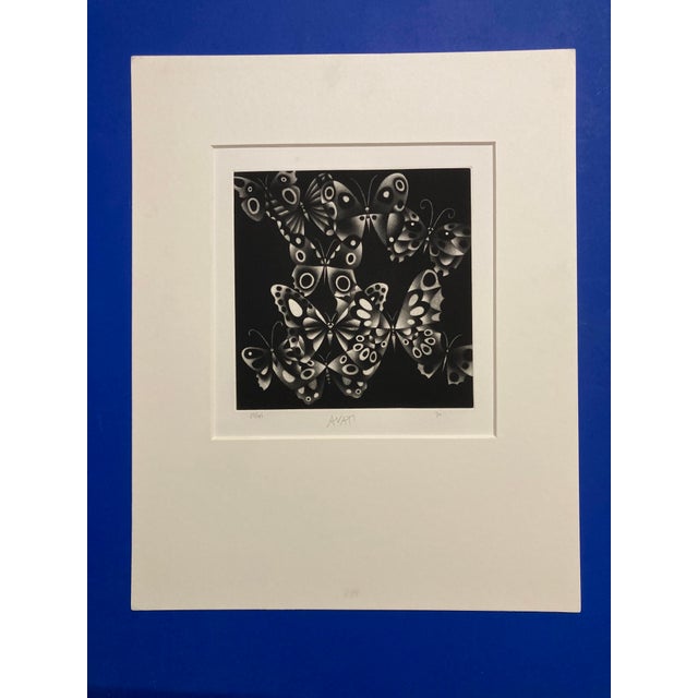 Mario Avati, Butterflies, 1970, Mezzotint Print For Sale - Image 16 of 16