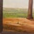 Boho Chic Folk Art Style Pink Flowering Tree in Spring Landscape, Oil on Board Unsigned For Sale - Image 3 of 6