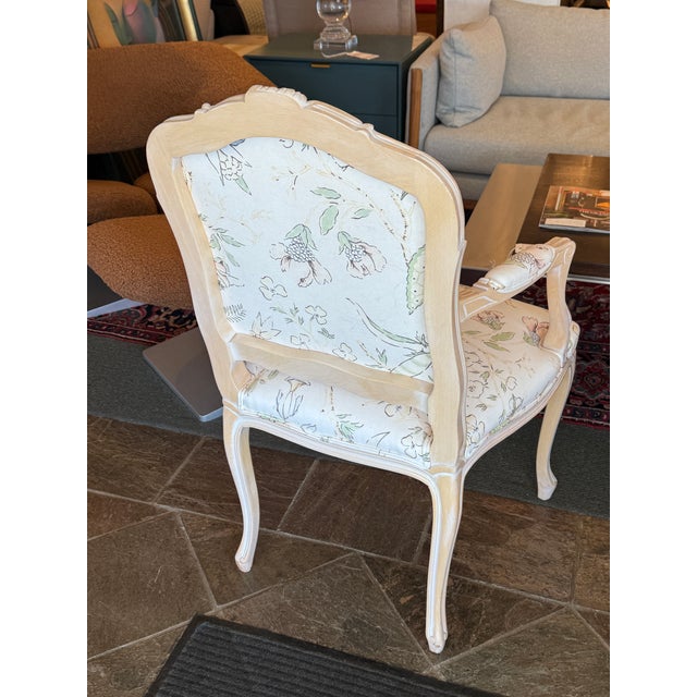 Louis XV-Style Floral Upholstery Armchairs, Pair For Sale - Image 13 of 18