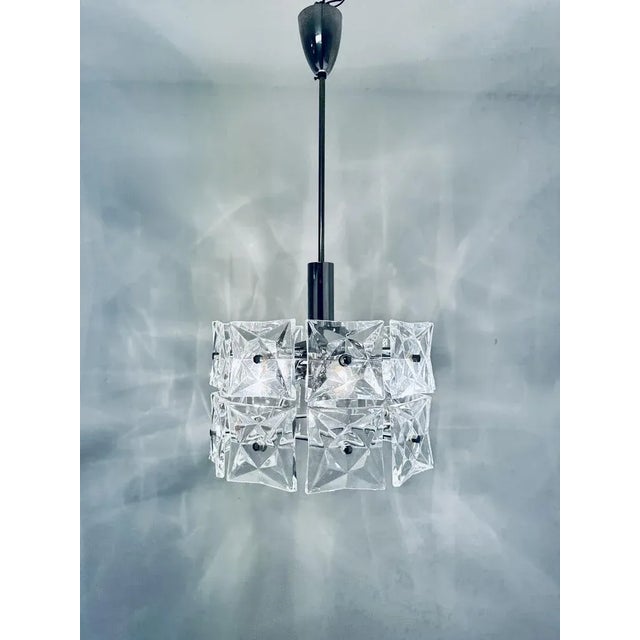 Mid-Century Modern Glass Ceiling Light from Kinkeldey For Sale - Image 3 of 10