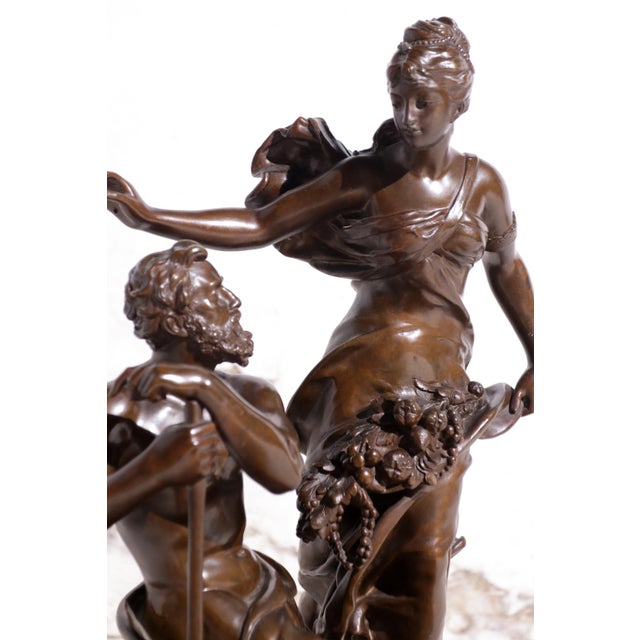 Adrien-Etienne Gaudez, Fortune Rewards Work, 1885, Bronze For Sale - Image 14 of 18