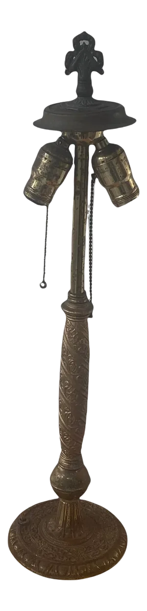 1920’s L. D. Bloch Brass and Bronze Plated Table Lamp
