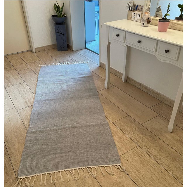 Turkish Kilim Flat Weave Runner For Sale - Image 7 of 11