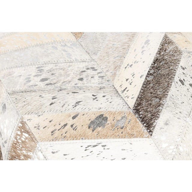 Canvello Genuine Cowhide Leather Decorative Throw Pillows With Feather Down Insert Included- Set of 2 For Sale - Image 4 of 7