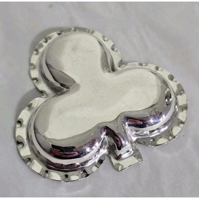 Antique Edwardian Sterling Silver Clover Leaf Trinket Dish, Birmingham, 1904 For Sale - Image 6 of 18