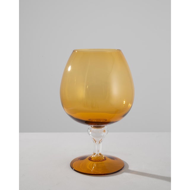 1960s Italian Yellow Glass Goblet For Sale - Image 18 of 18