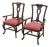 Mid-20th Century Vintage Lane Rustic Floral Paint Decorated Walnut Arm Chairs, a Pair For Sale
