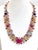 Bochic "Capri" Vintage Red Ruby & Yellow Sapphire Necklace Set in 18K & Silver For Sale - Image 11 of 18