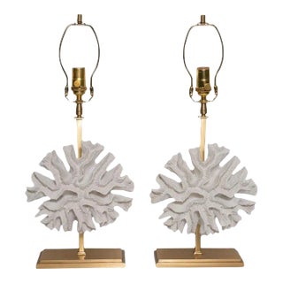 Faux Coral Table Lamps by Marcelo Bessa for Spark Interior - A Pair For Sale