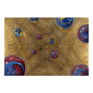 Giuseppe Caiafa, Sospensione Ottica, 2025, Carved Wood with Gold and Silver Leaf For Sale