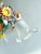 Vintage European Floral Tole Chandelier with Frosted Glass Tulip Shades, 1970s For Sale - Image 11 of 13