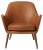 Dwell Lounge Chair in Silk Camel by Warm Nordic For Sale