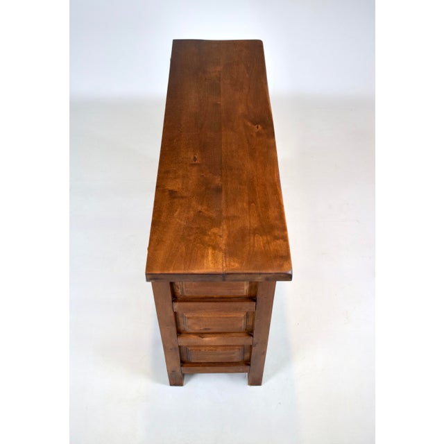 Spanish Baroque Style Tuscan Two Door Cabinet Console For Sale - Image 9 of 14