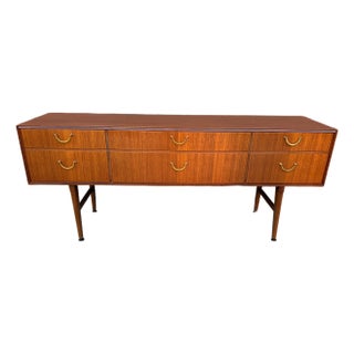 1960s Mid Century Modern Mahogany 6 Drawer Console Dresser From Meredew For Sale
