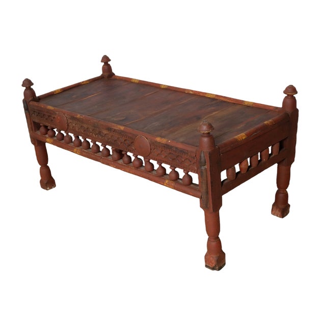 Antique Pakistanian Coffee Table in Wood, 1920s For Sale