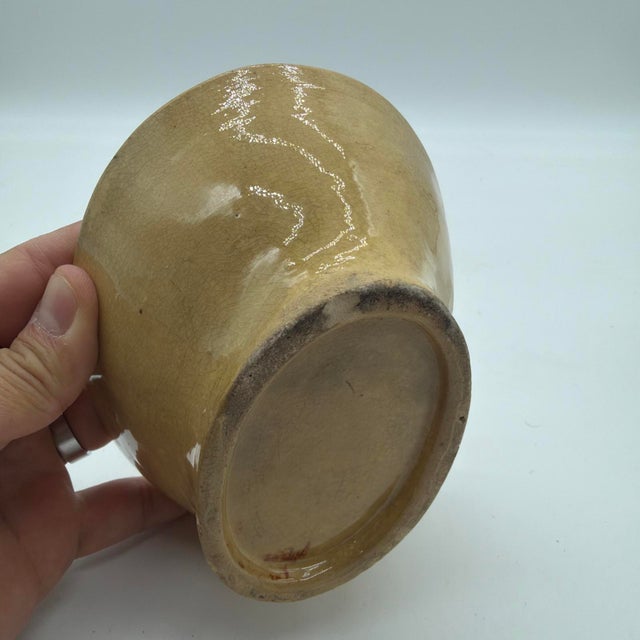 Yellow Antique Yellowware Pineapple Pudding Mold, Probably English, 19th Century For Sale - Image 8 of 13