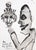 She Laughs at My Jokes Fran Bull, c. 1987 She Laughs at My Jokes by Fran Bull is a work from her ink series that explores...