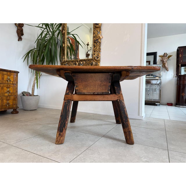 Authentic Styrian Farmhouse Dining Table, Dimensions: Height x Width x Depth 70 x 112 x 102 cm. For sale is a charming,...