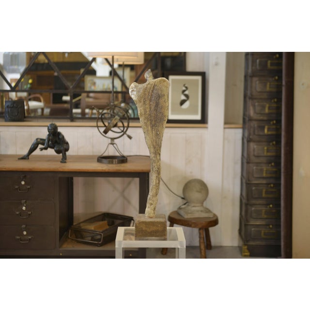 Gray Unknown, Raku Statue, 1960s, Ceramic For Sale - Image 8 of 11