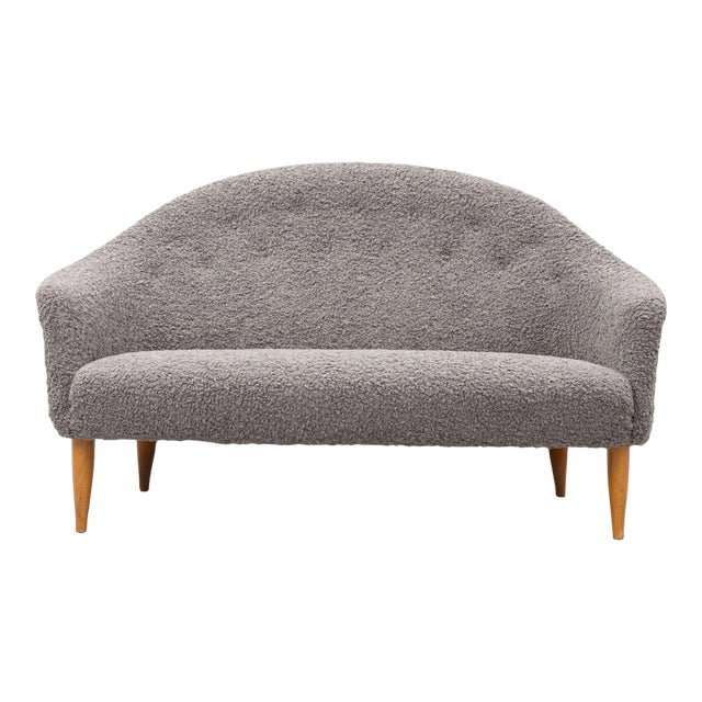 Swedish Mid-Century Modern 'Paradiset' Sofa by Kerstin Hörlin-Holmquist, Sheepskin For Sale