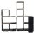 Black Modular Corner Bookcase by Carlo de Carli for Fiarm, Italy, 1970s For Sale