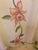 Orchid Tropical Floral Hand Painted on Silk Chiffon Throw For Sale - Image 10 of 12