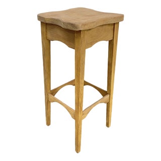 High Stools in Raw Wood, 1960s, Set of 4 For Sale