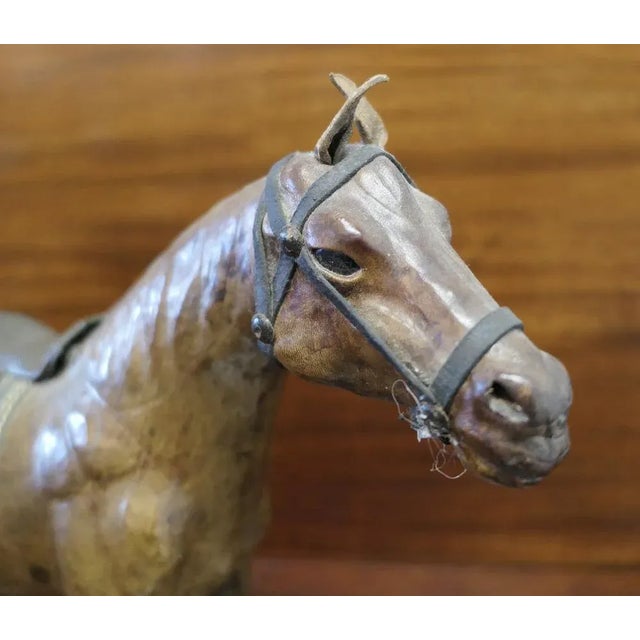 1920s Arts and Crafts Leather Model of a Horse, 1920s For Sale - Image 5 of 9