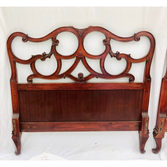 Pair Antique French Style Twin Beds Chairish