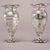 1940s Silver Overlay Glass Vases - a Pair For Sale In Detroit - Image 6 of 10