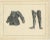 Title: 19th-Century Hand-Coloured Lithograph of Medieval Plate Armor Components : This hand-coloured lithograph presents...