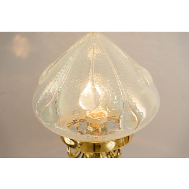 Jugendstil Table Lamp with Original Opaline Glass Shade, 1910 For Sale - Image 14 of 18