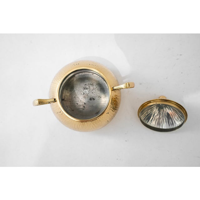 Art Deco Hammered Sugar Bowl, Vienna, Austria, 1920s For Sale - Image 10 of 11