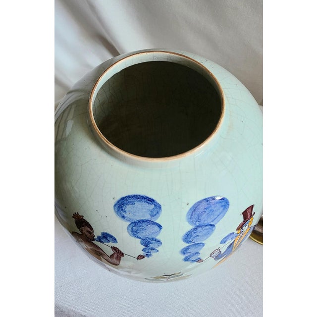 White Delftware Tobacco Jar For Sale - Image 8 of 12