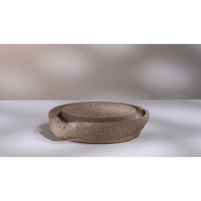 19th Century Tan Sandstone Pedestal For Sale - Image 9 of 15