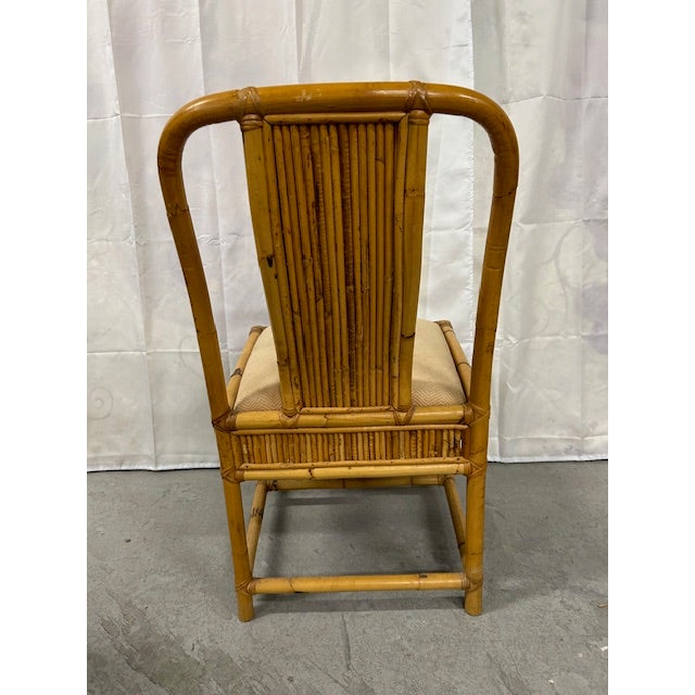 Mid-Century Modern Vintage Henry Olko Rattan Chair For Sale - Image 3 of 8